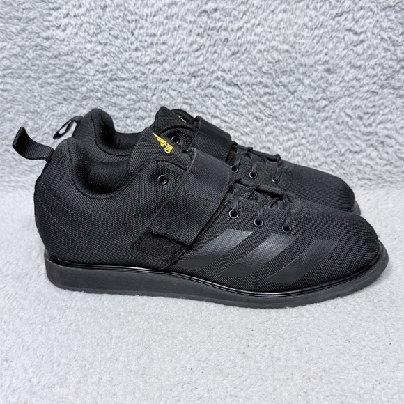 Adidas Powerlift 4 Mens Size 9 Weightlifting Training Shoes Black Solar Gold